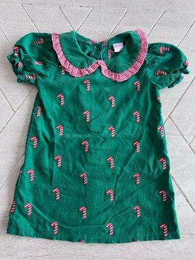 Stitchy Fish Holiday Dress 2T EUC